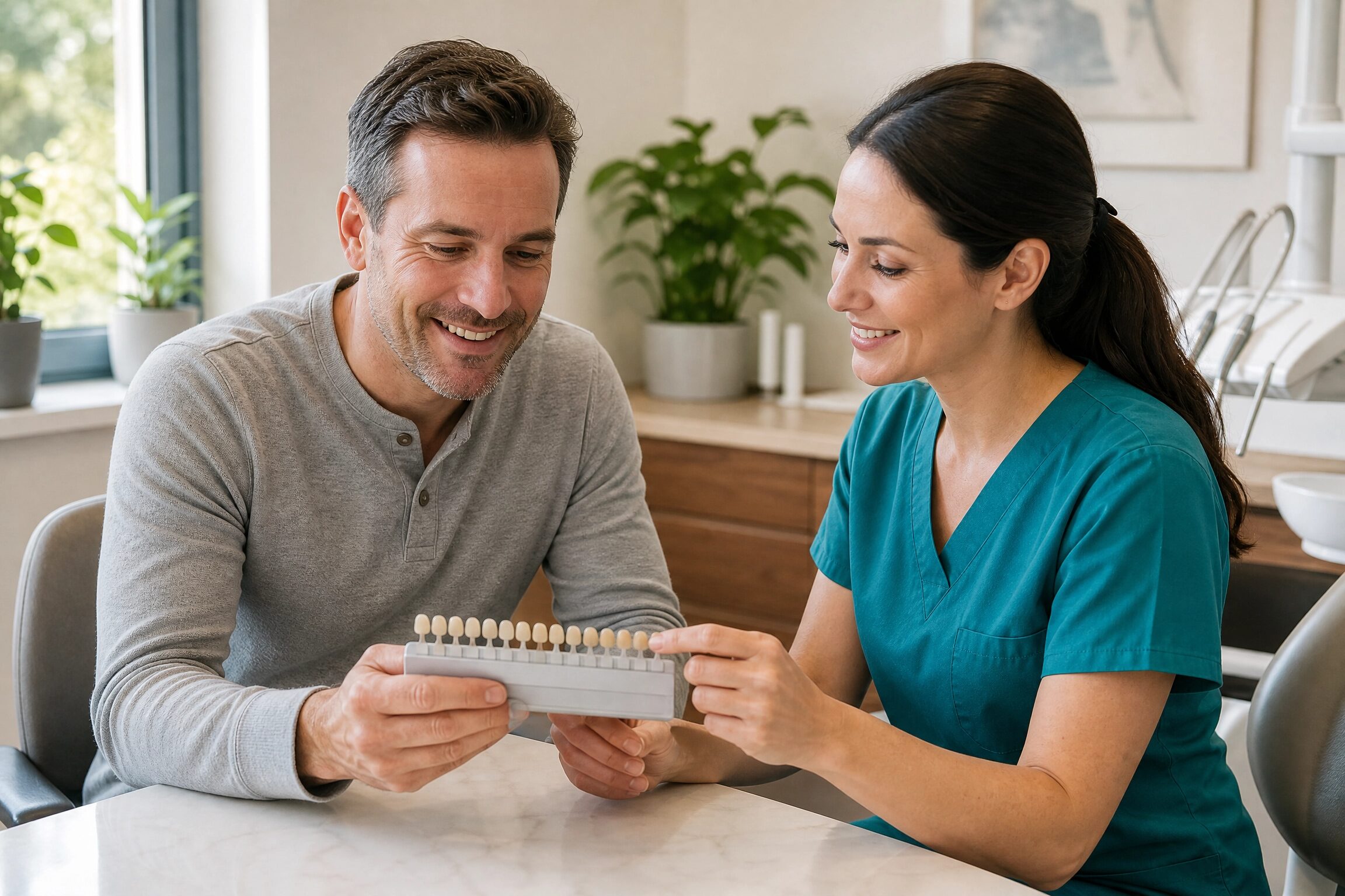Teeth whitening consultation at Charlottesville Dental Associates