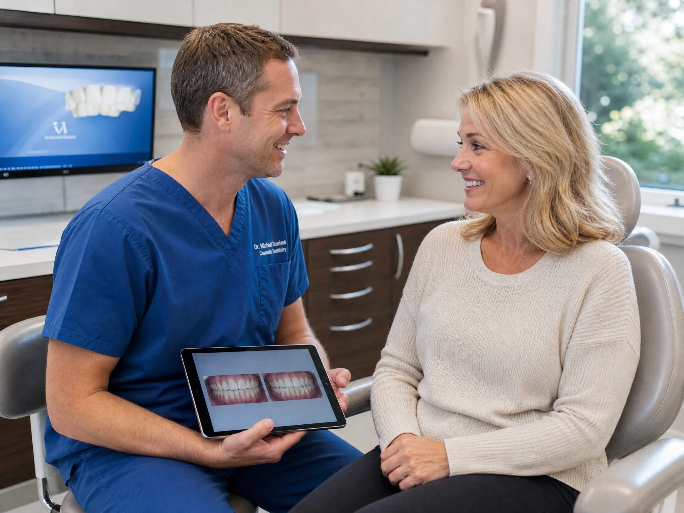 Dental crown consultation at Charlottesville Dental Associates