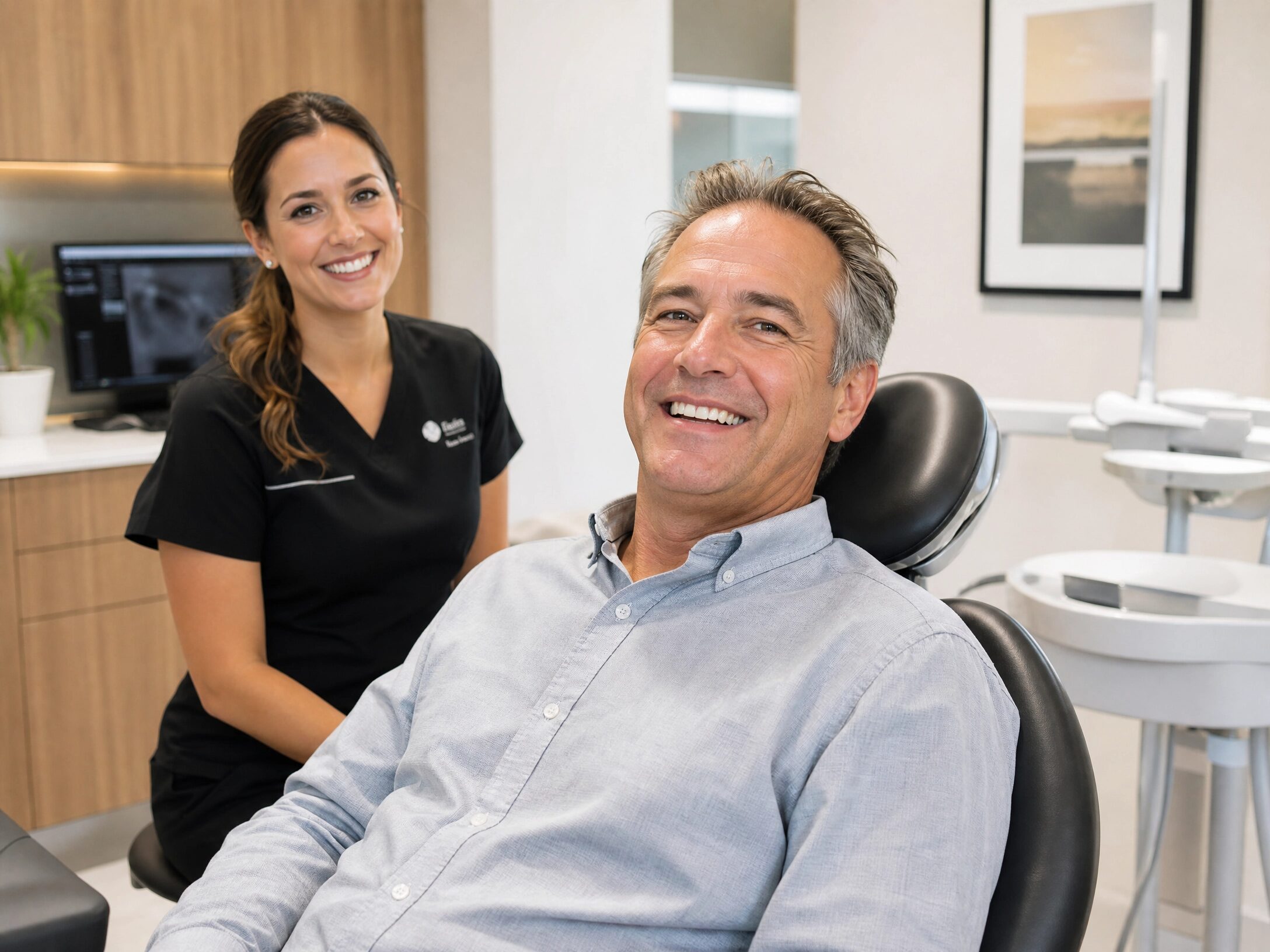 Crown placement after root canal treatment at Charlottesville Dental Associates