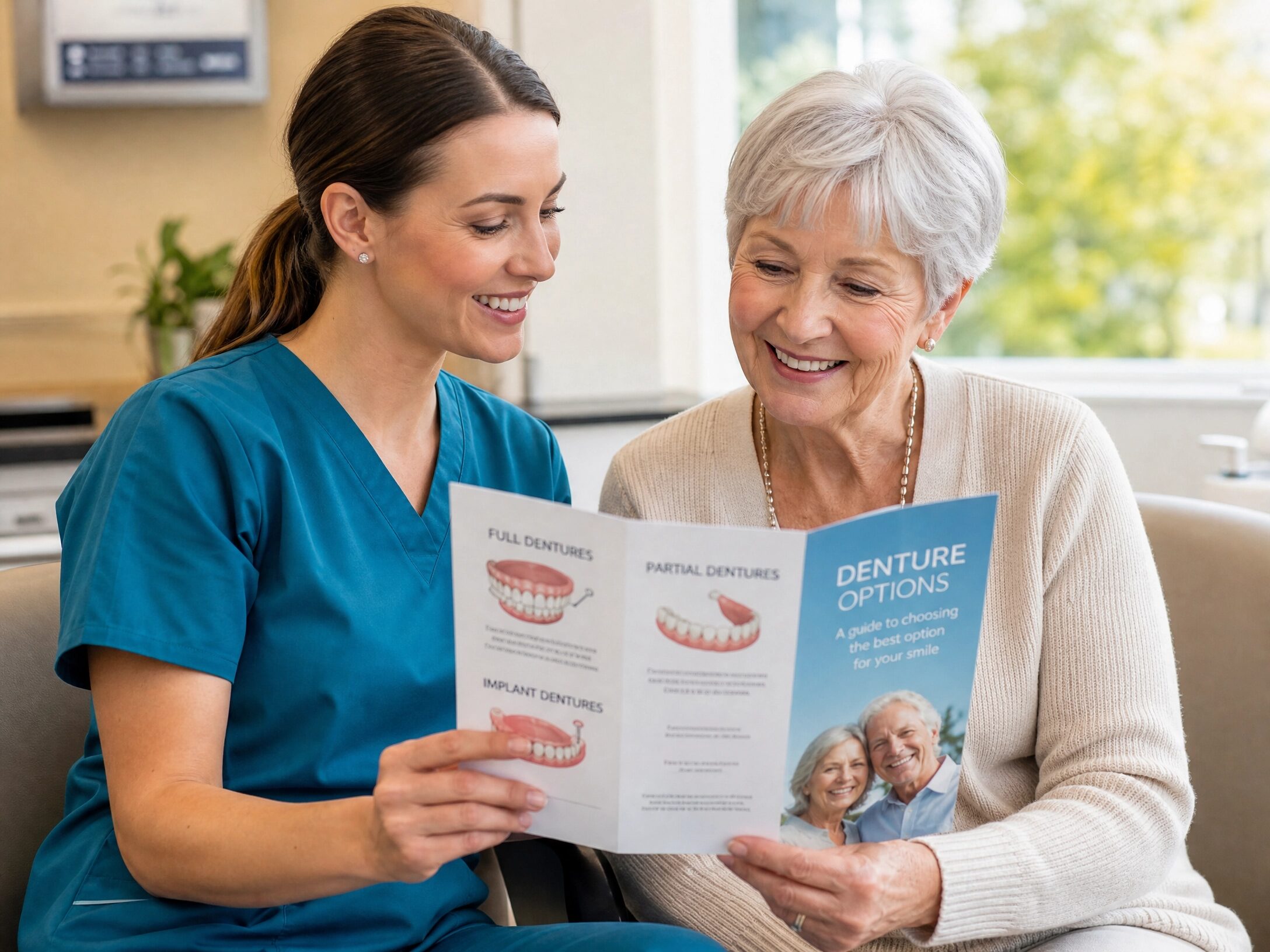 Implant-supported denture consultation at Charlottesville Dental Associates