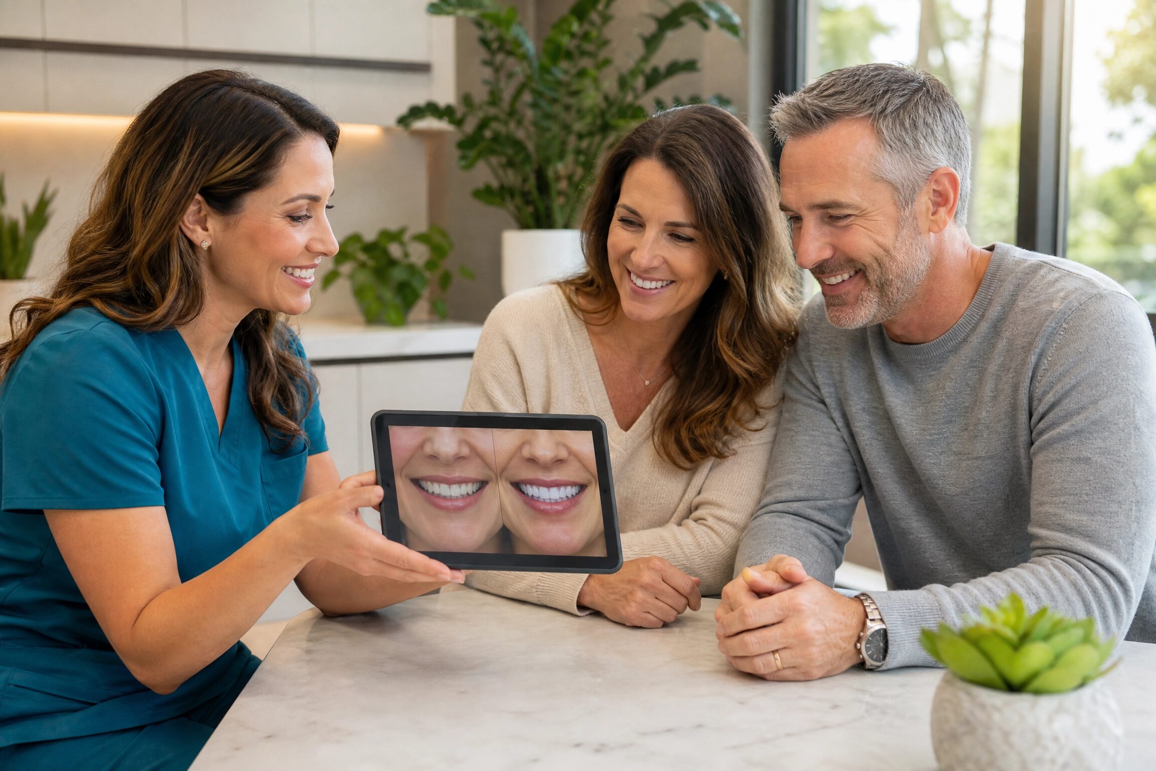 Smile makeover consultation at Charlottesville Dental Associates