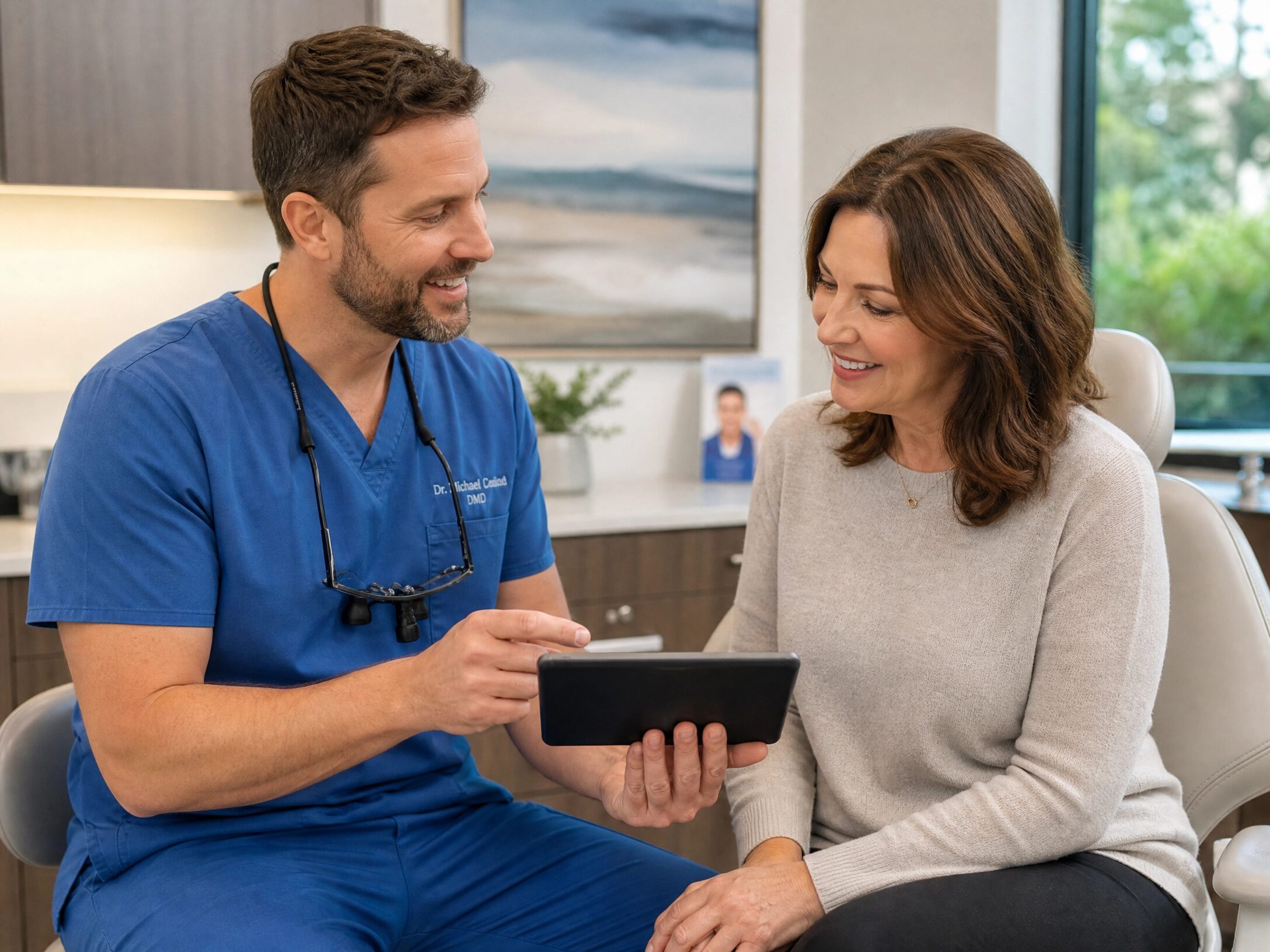 Oral cancer screening consultation