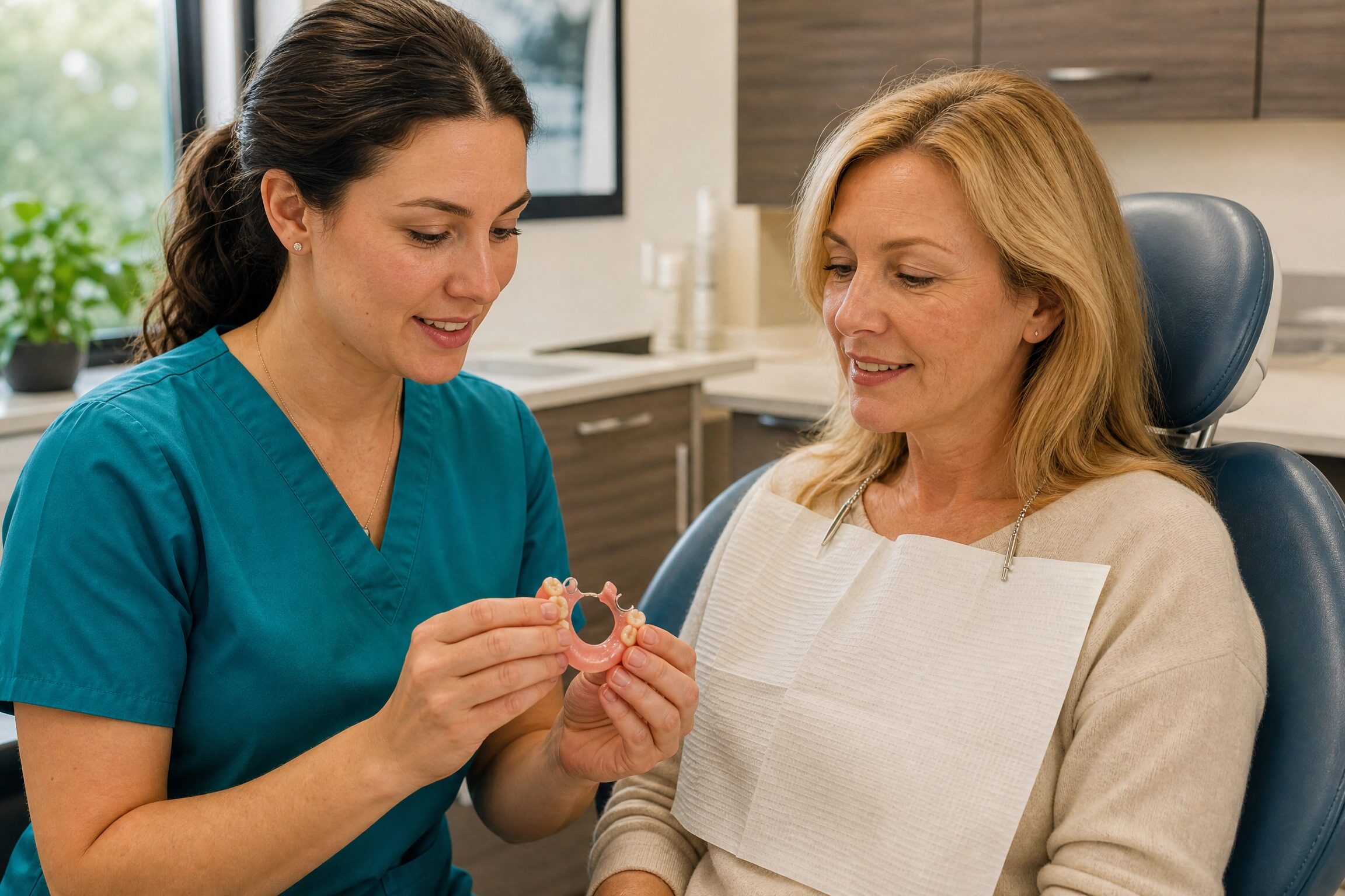 Partial dentures at Charlottesville Dental Associates