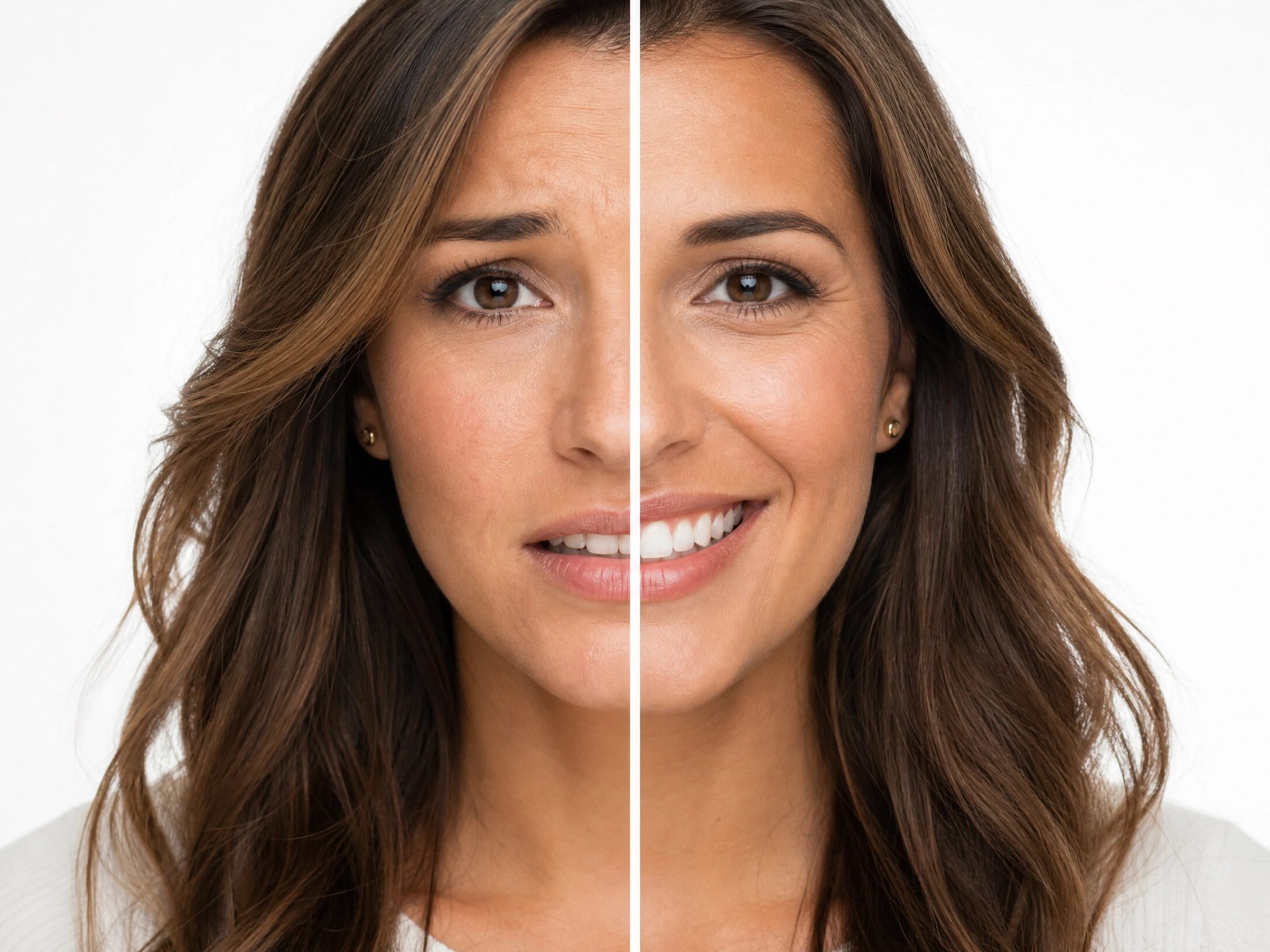 Before and after preventive dental care