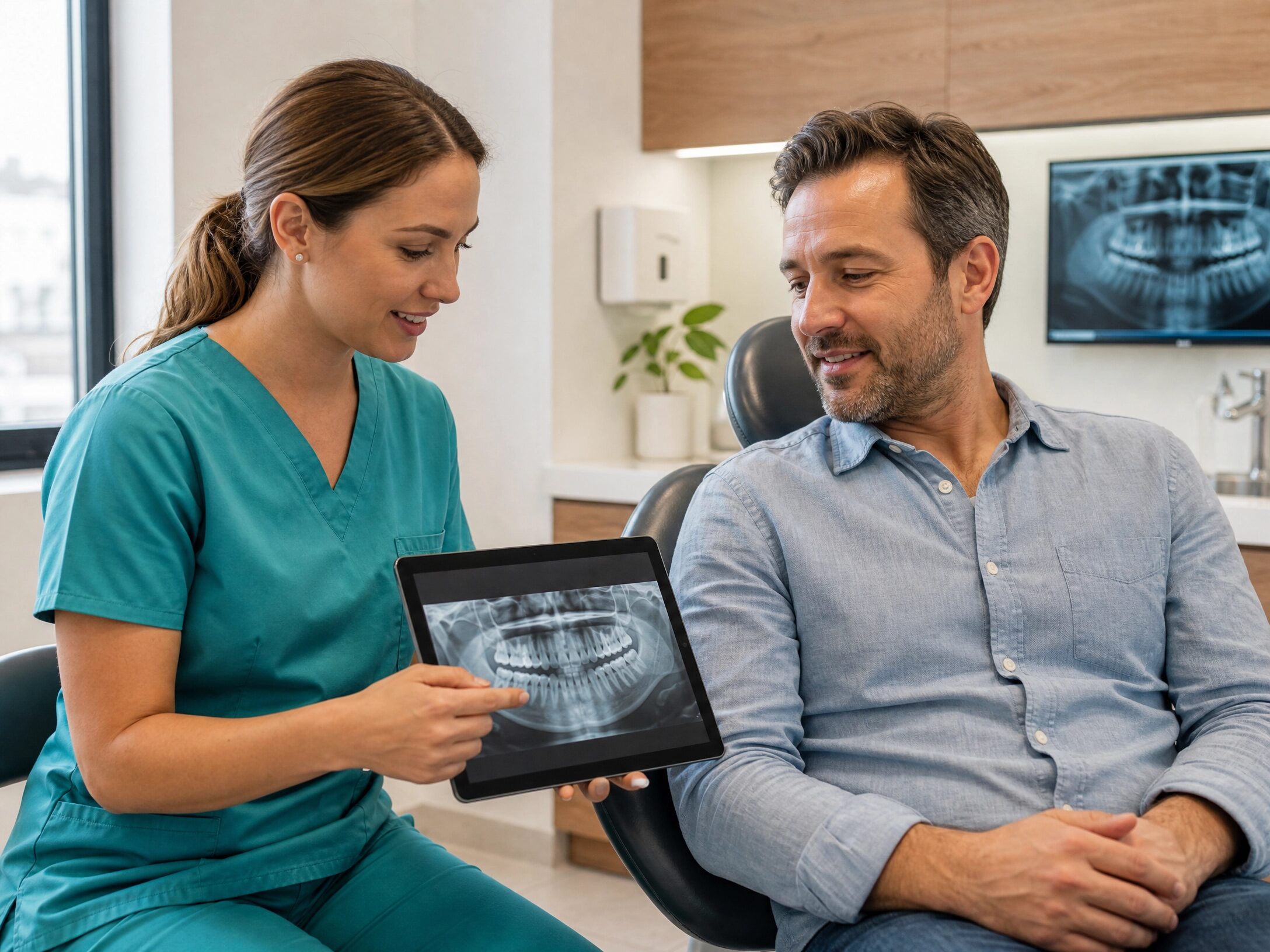 Root canal therapy consultation at Charlottesville Dental Associates