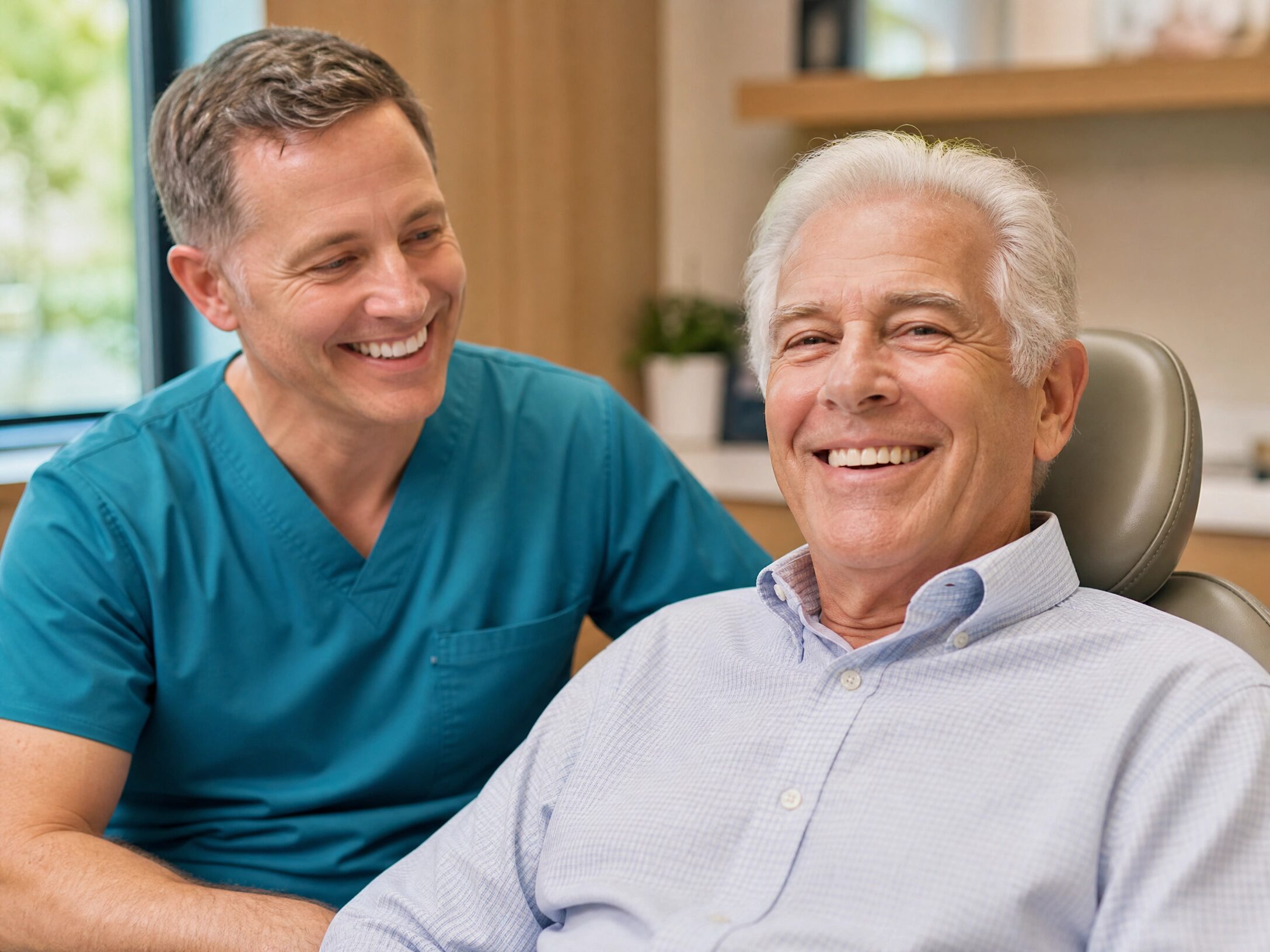 Two-implant overdenture at Charlottesville Dental Associates